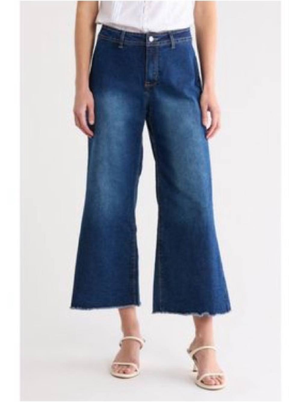 VIGOSS Dylan Wide-Leg Crop Jeans Dark 29